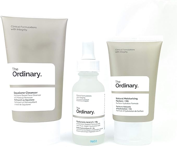 The Ordinary The Daily Set (3 Pcs: The Ordinary Squalane Cleanser - The Ordinary Hyaluronic Acid 2% + B5 - The Ordinary Natural Moisturizing Factors + HA)