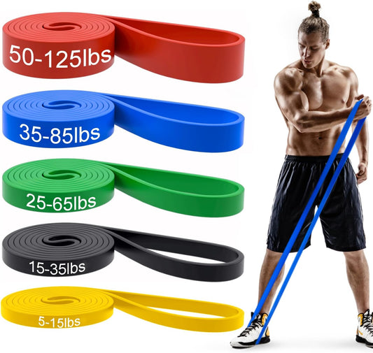 Pull Up Bands, Resistance Bands, Pull Up Assistance Bands Set for Men & Women, Exercise Workout Bands for Working Out, Body Stretching, Physical Therapy, Muscle Training