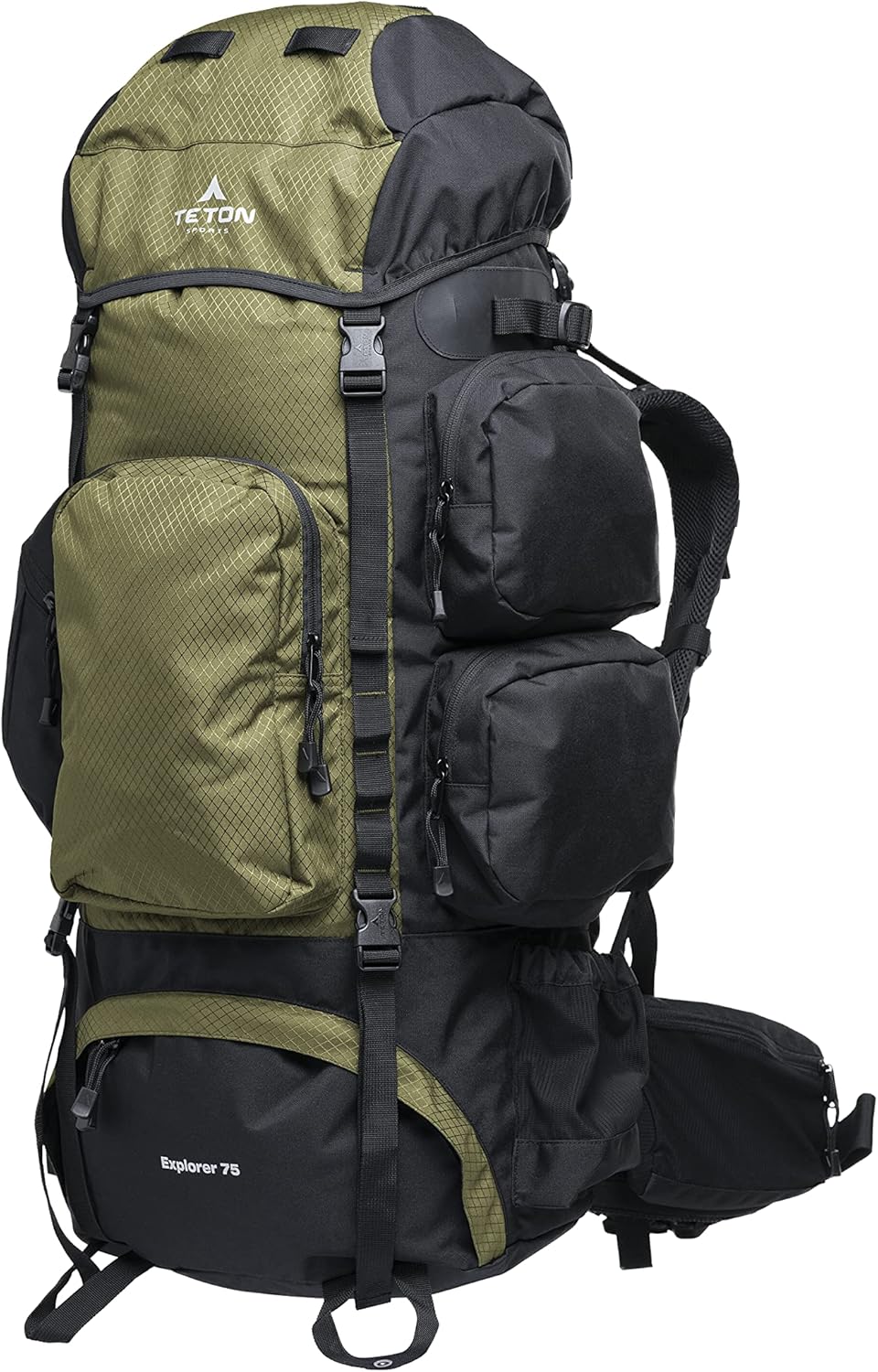 TETON 65L, 75L, 85L Explorer Internal Frame Backpack for Hiking, Camping, Backpacking, Rain Cover Included